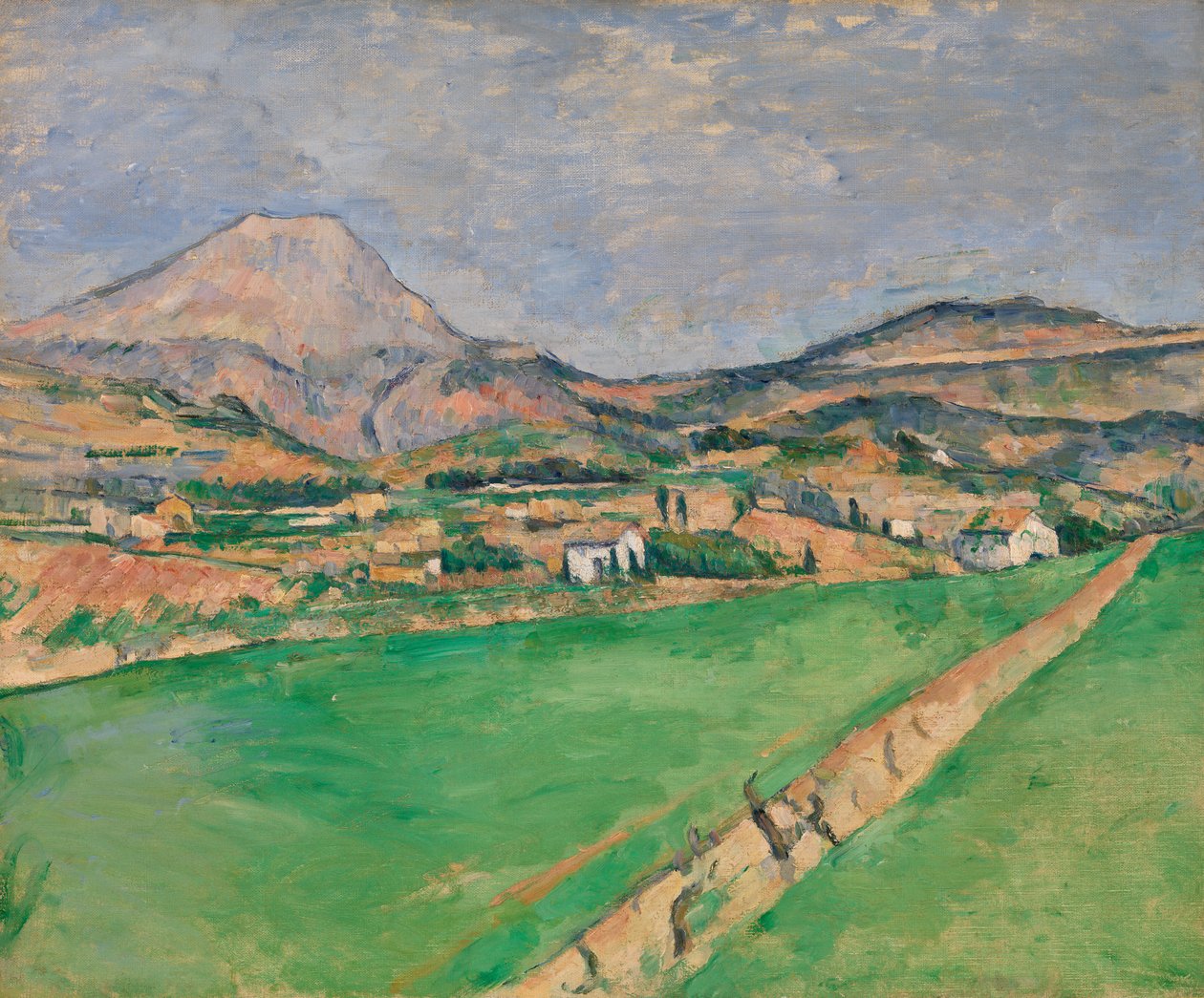 Mot Mont Sainte-Victoire (mot Sainte-Victoire-fjellet) av Paul Cézanne