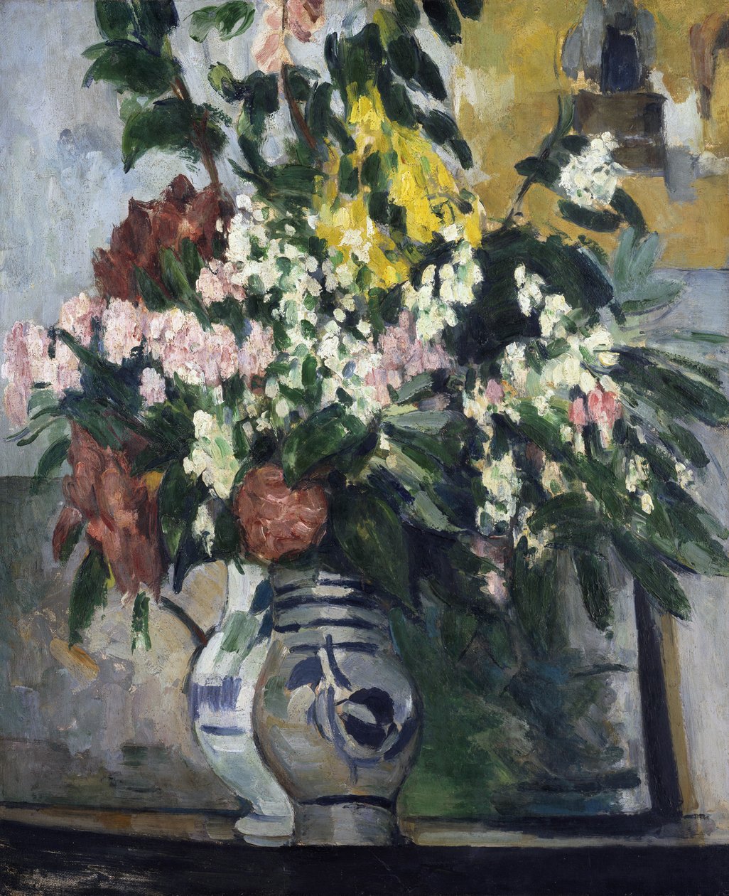 To vaser med blomster, ca. 1877 av Paul Cézanne
