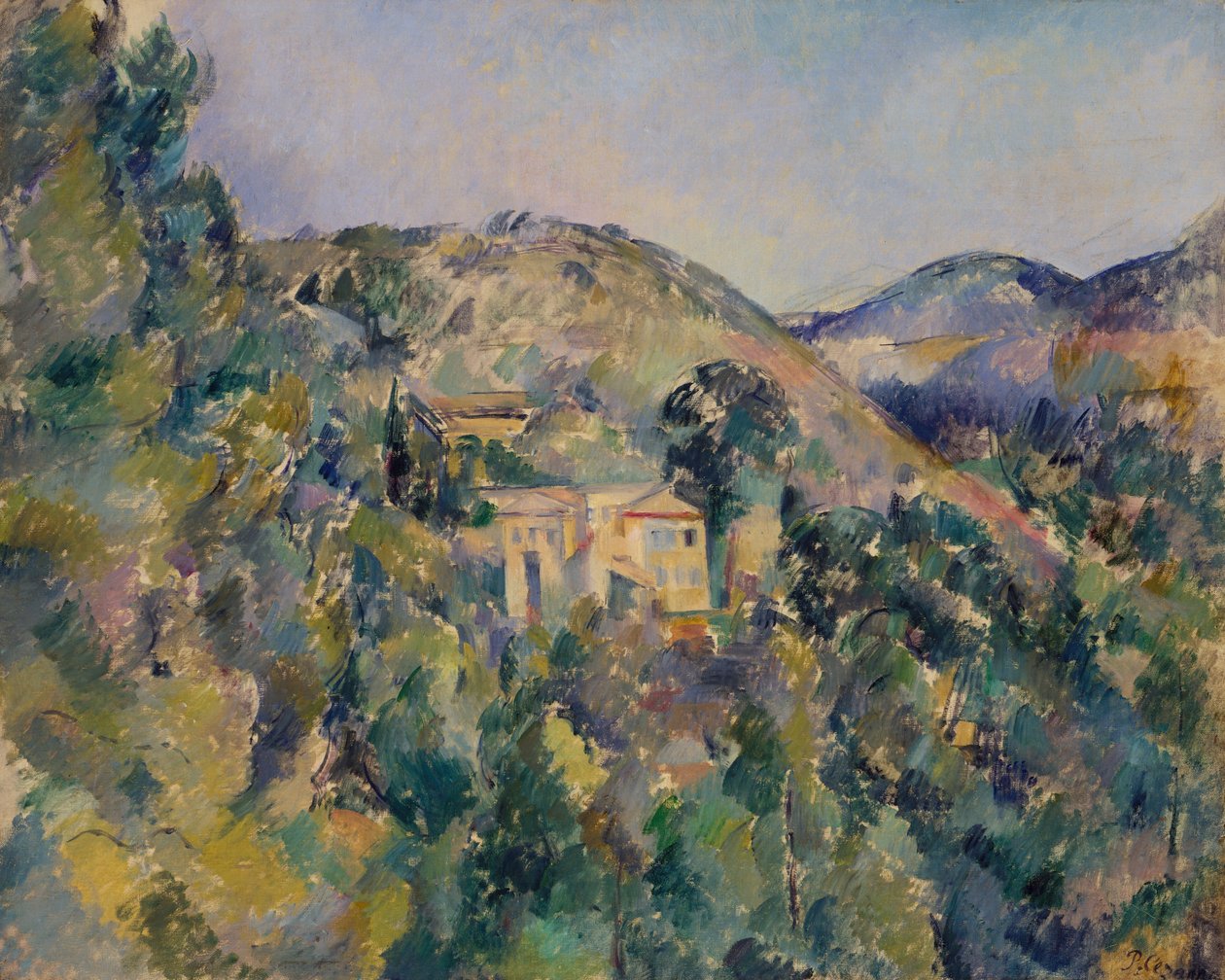 Utsikt over Domaine Saint-Joseph, slutten av 1880-tallet. av Paul Cézanne