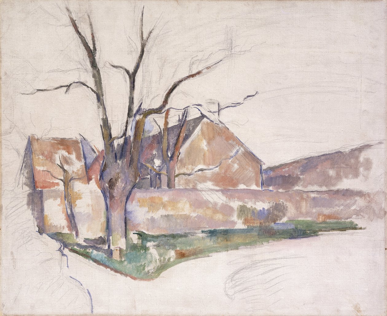Vinterlandskap, ca. 1885 av Paul Cézanne