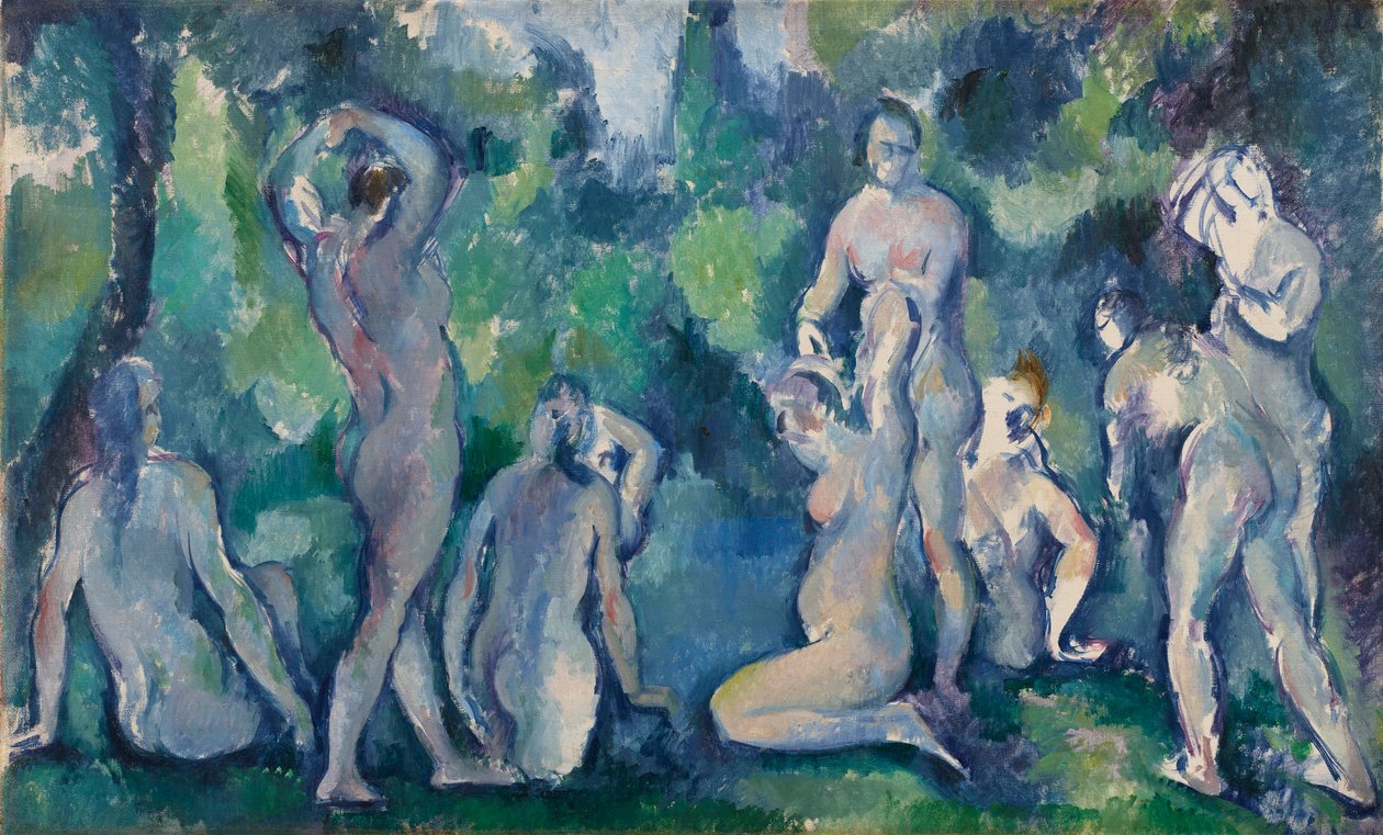 Kvinner som bader, ca. 1895. av Paul Cézanne