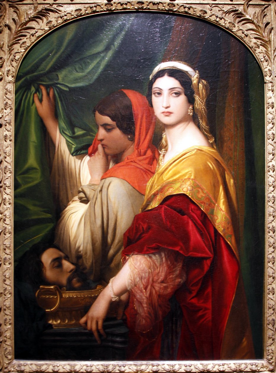 Herodias med hodet til døperen Johannes - Paul Delaroche av Paul Delaroche