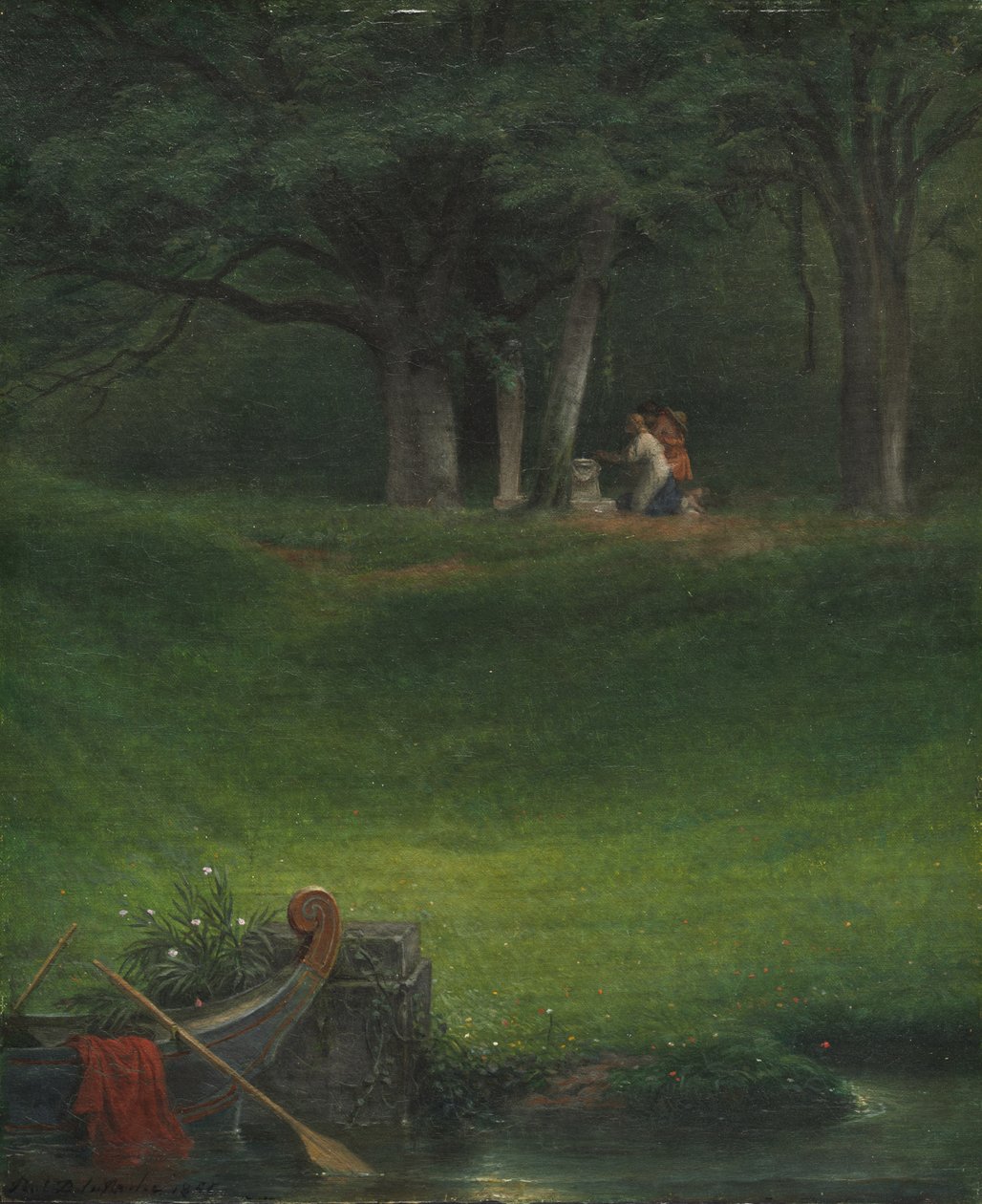 Offer til Gud Pan, 1855. av Paul Delaroche