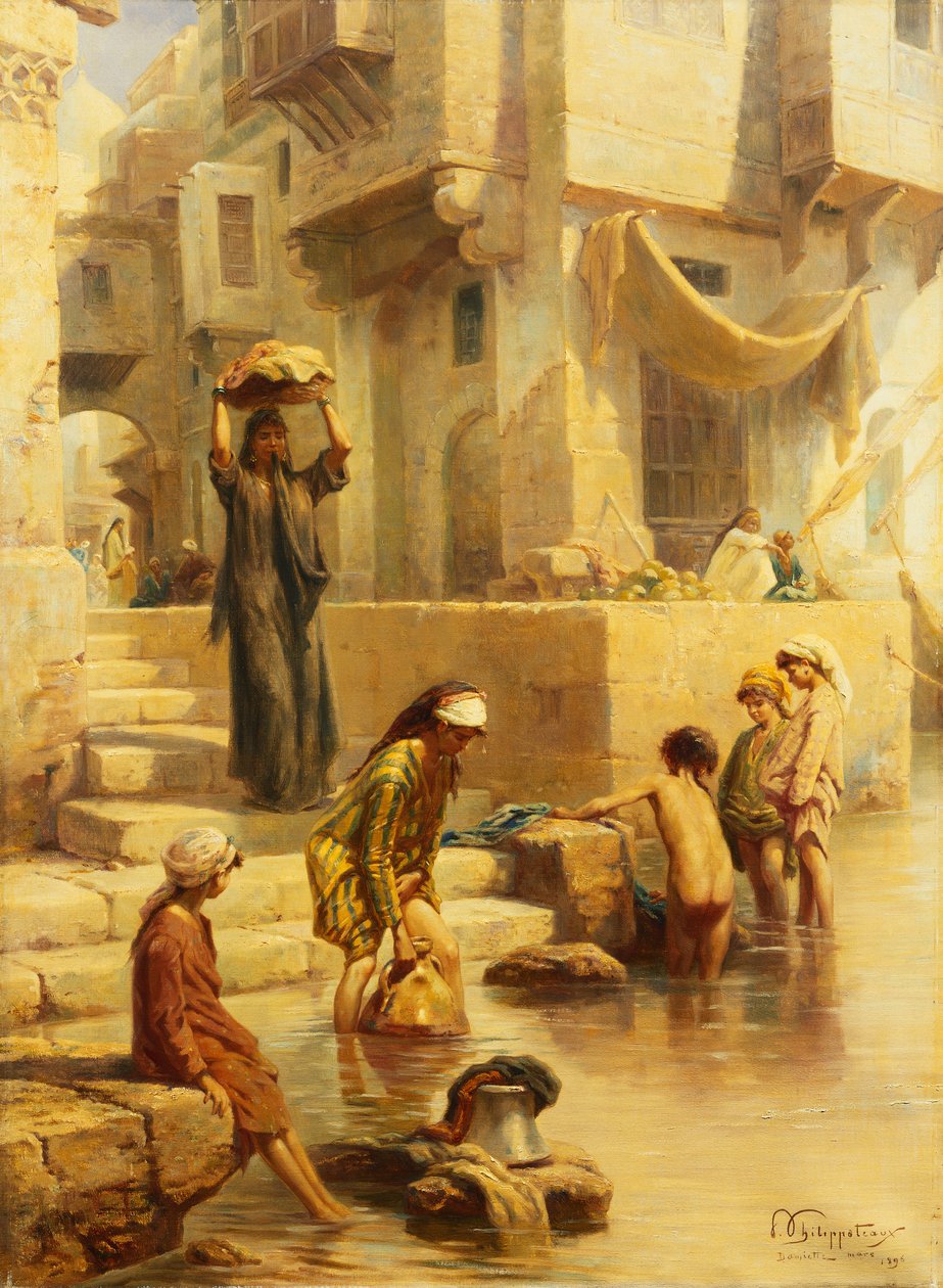 Baderne, 1896 av Paul Dominique Philippoteaux