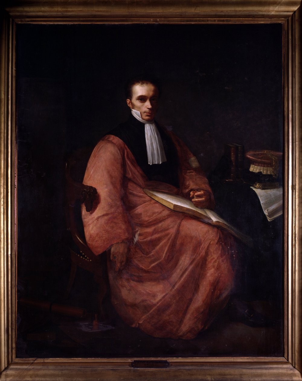 Rene Theophile Hyacinte Laennec (1781-1826), fransk lege etter Dubois av Paul Dubois