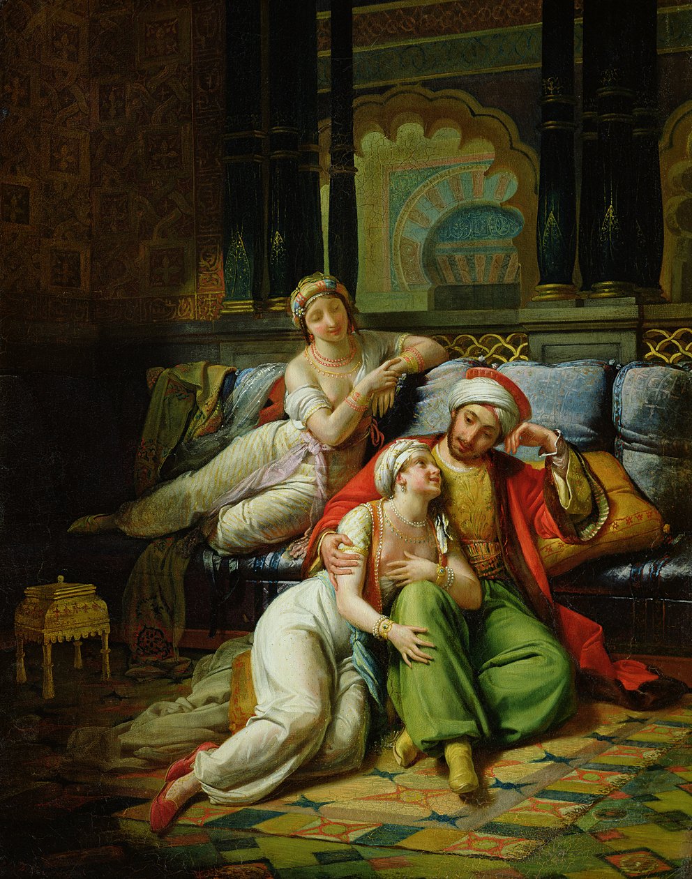 Scheherazade (olje på lerret) av Paul Emile (1794 1874) Detouche