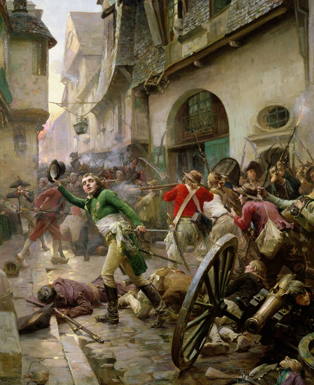 Henri de La Rochejaquelein (1772–94) i slaget ved Cholet, 17. oktober 1793 av Paul Émile Boutigny