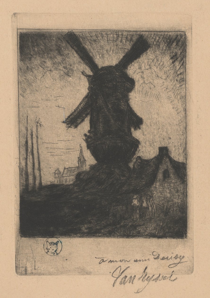 Nordvindmølle i Creuse-dalen av Paul Ferdinand Gachet
