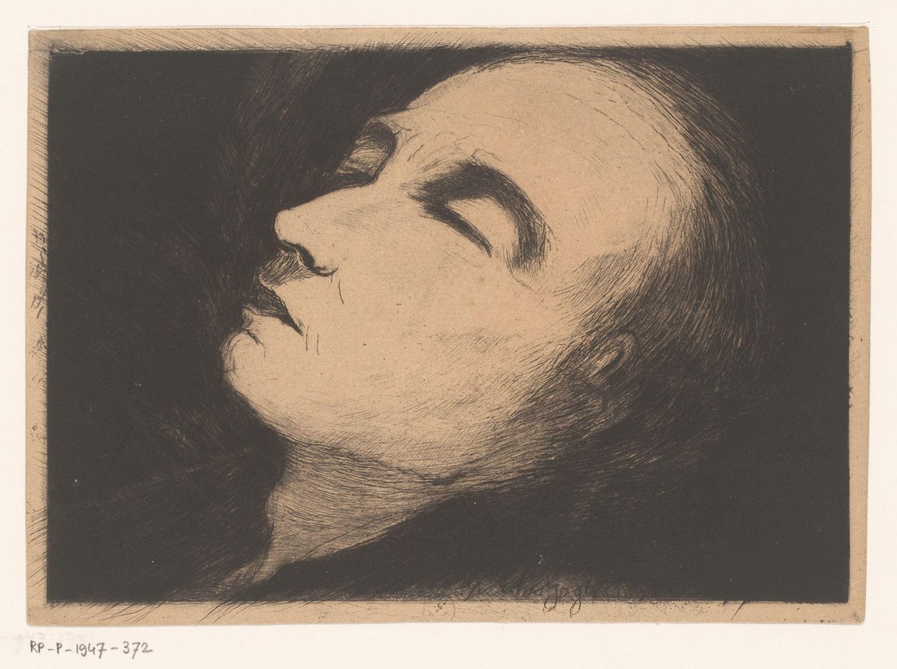Portrett av Vincent van Gogh på dødsleie av Paul Ferdinand Gachet