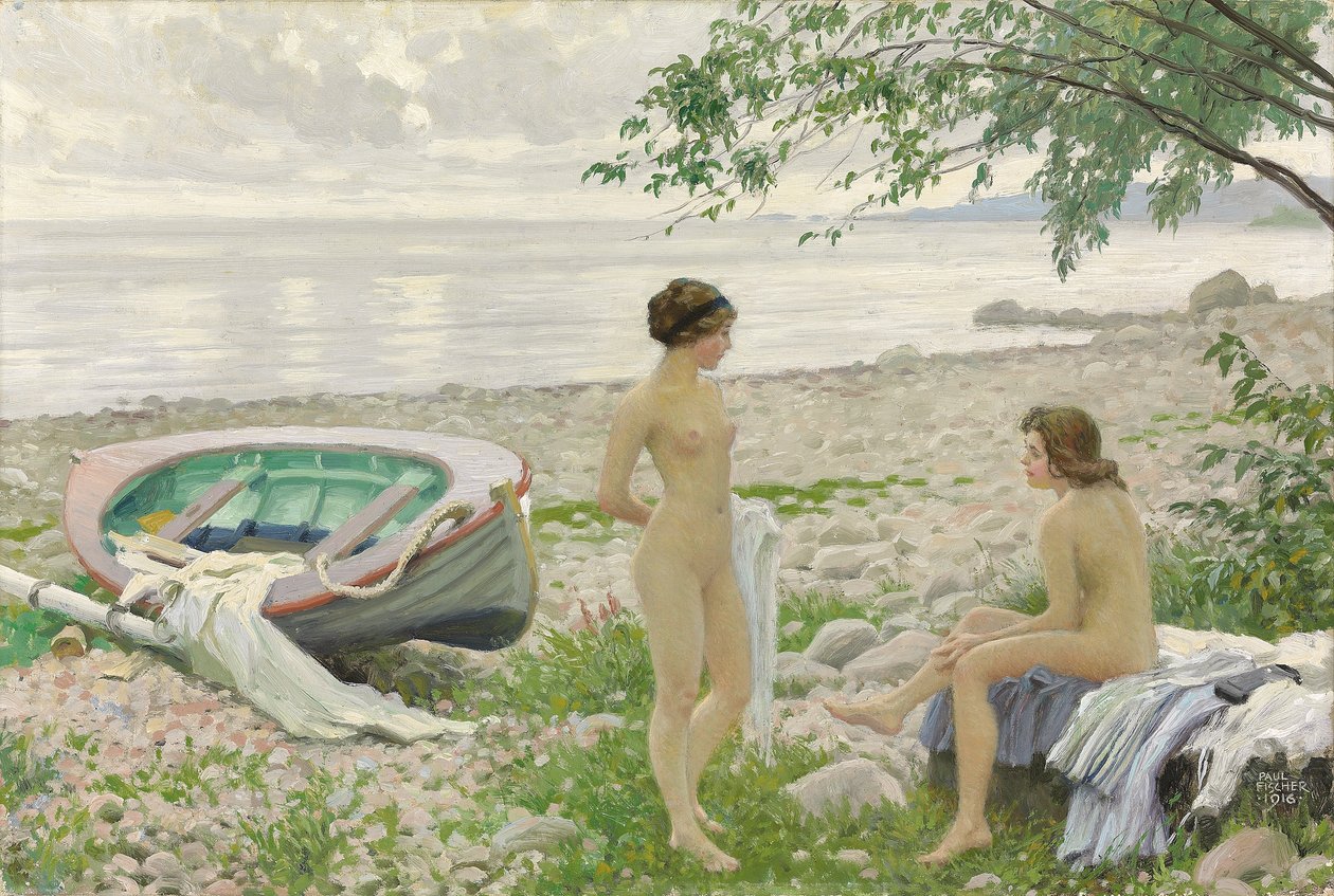 På stranda av Paul Fischer