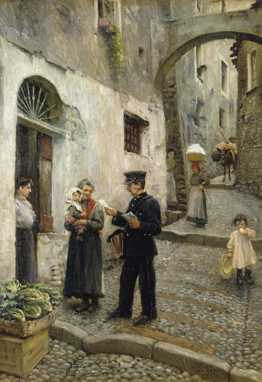 The Morning Post, 1913 av Paul Fischer