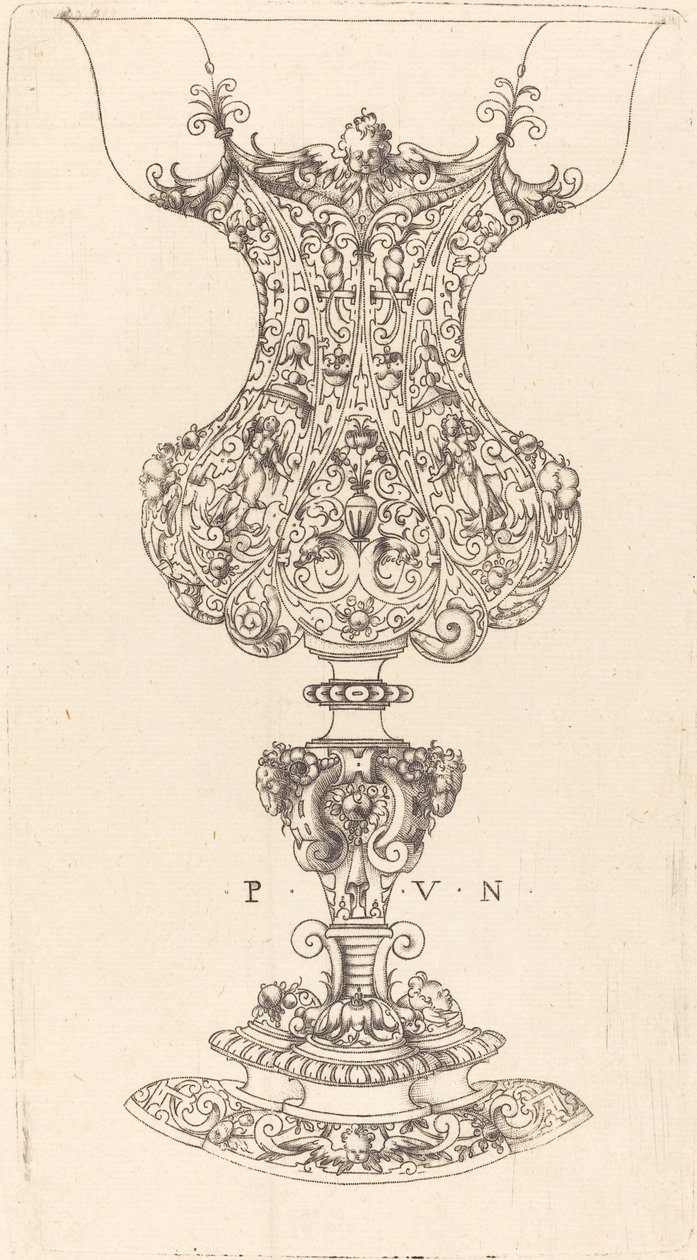 Utsmykket vase av Paul Flindt II