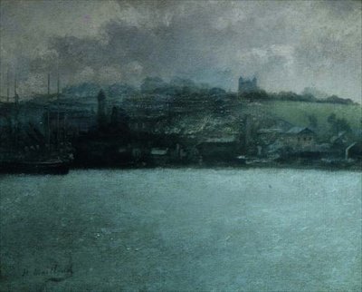 Rochester fra Medway av Paul Fordyce Maitland