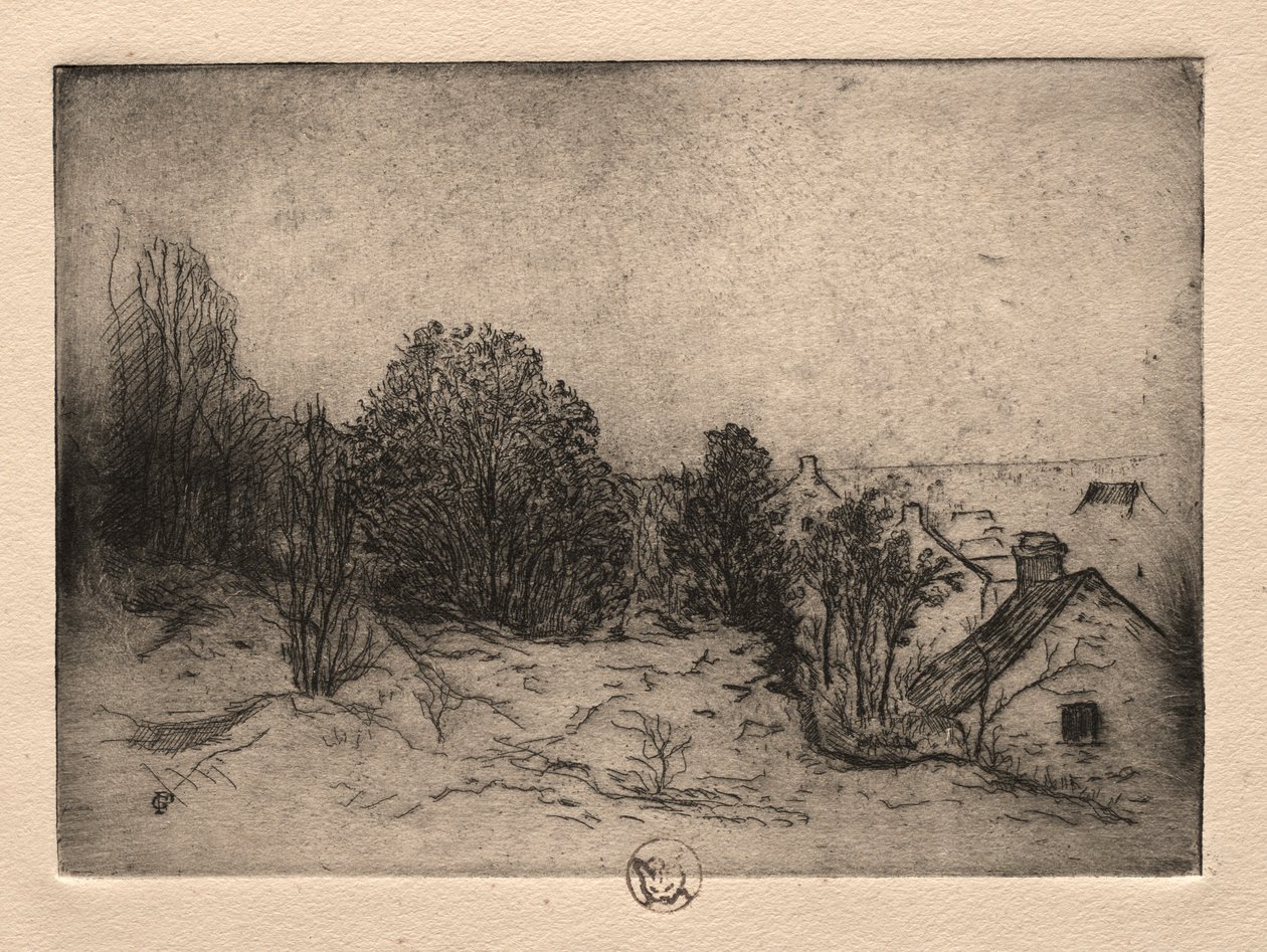 Six Etchings: Vesnots, Auvers on the Oise, 1895. av Paul Gachet
