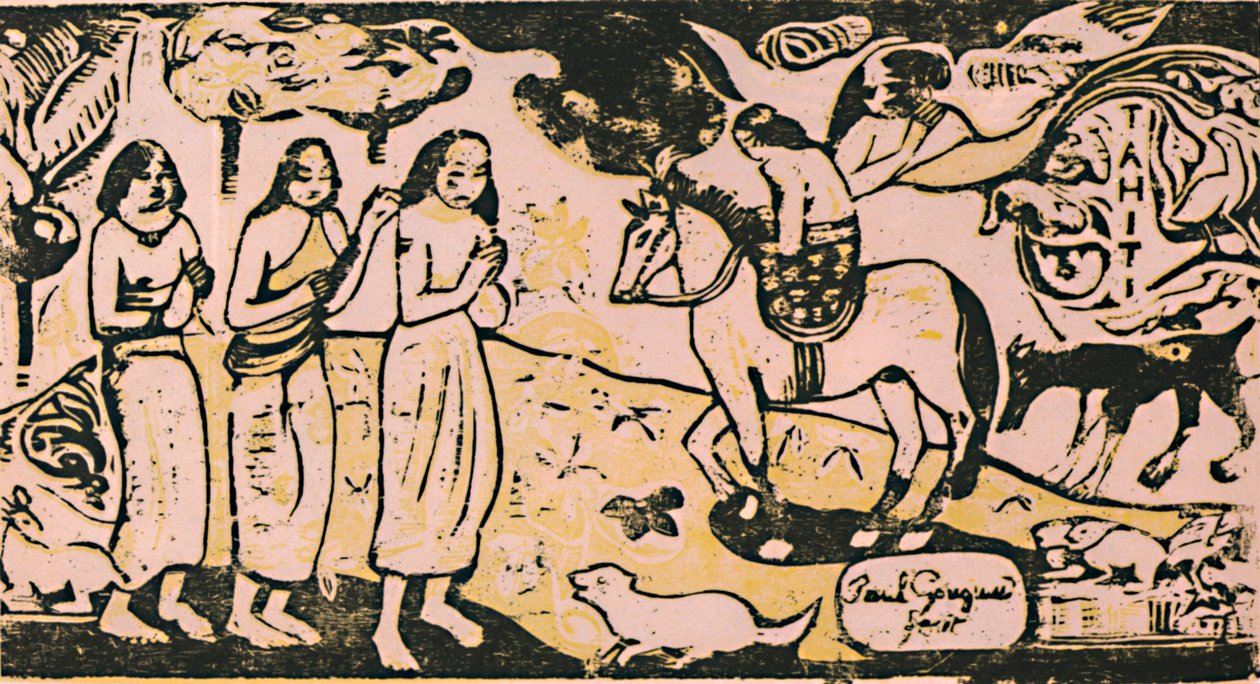 A Change of Residence, ca. 1899, 1946 av Paul Gauguin