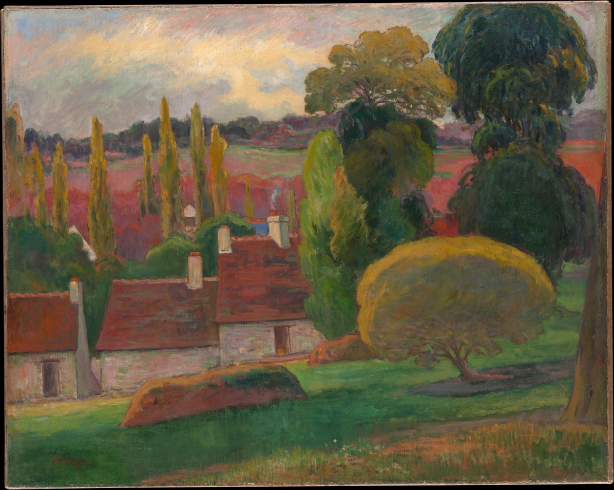 En gård i Bretagne av Paul Gauguin