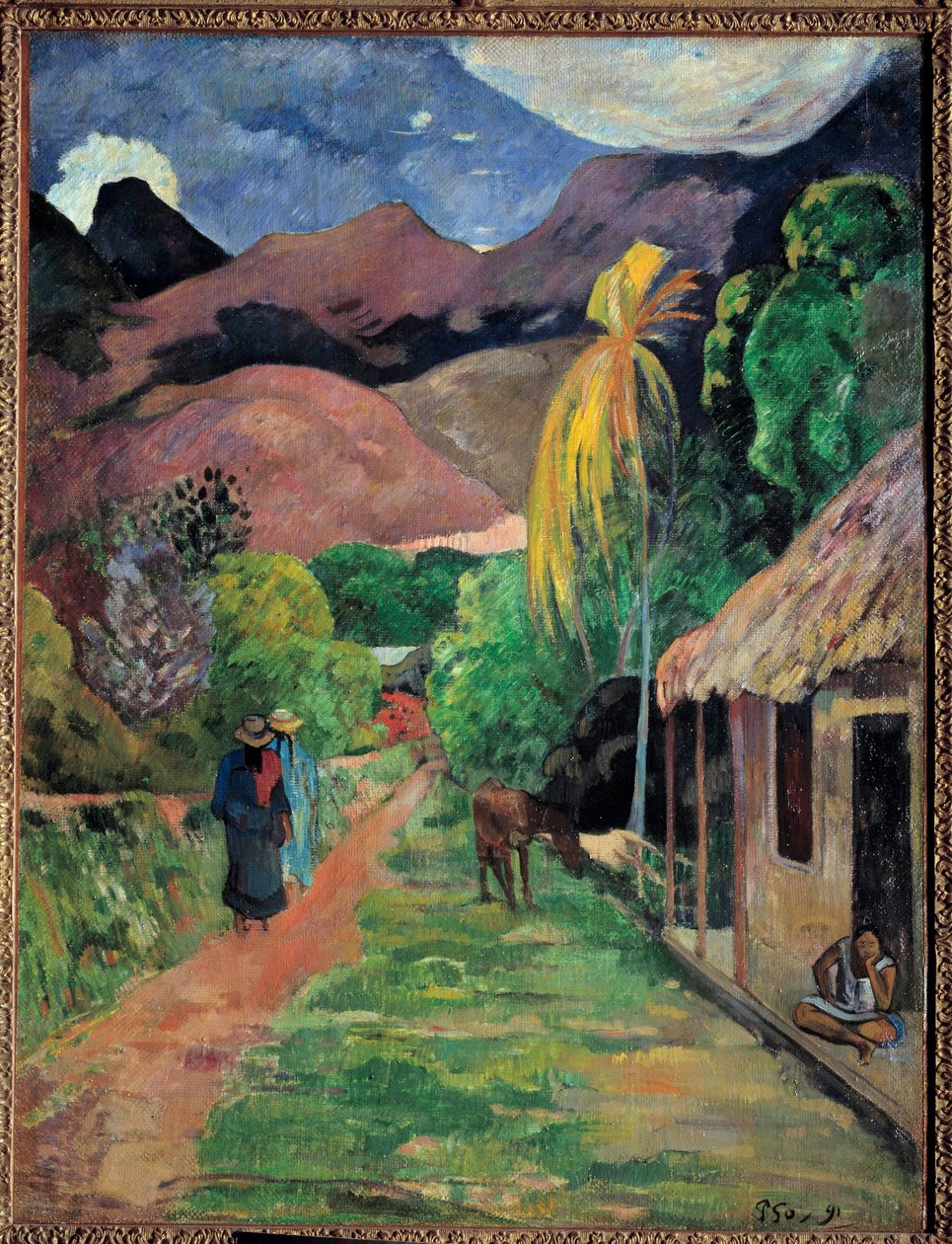 A Street in Tahiti Maleri av Paul Gauguin (1848-1903) 1891 Tolede, museum for kunst av Paul Gauguin