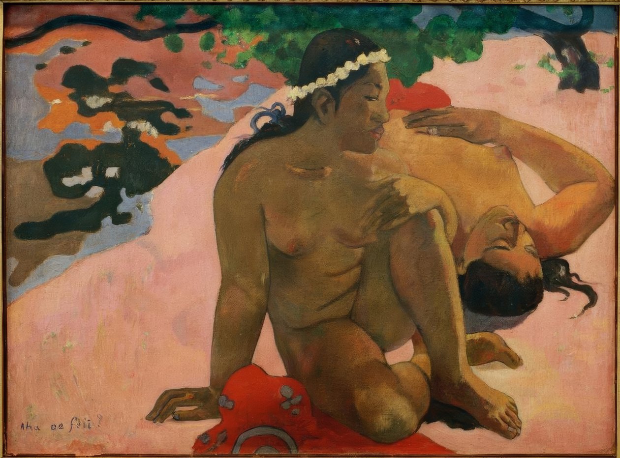 Aha oe feii? av Paul Gauguin
