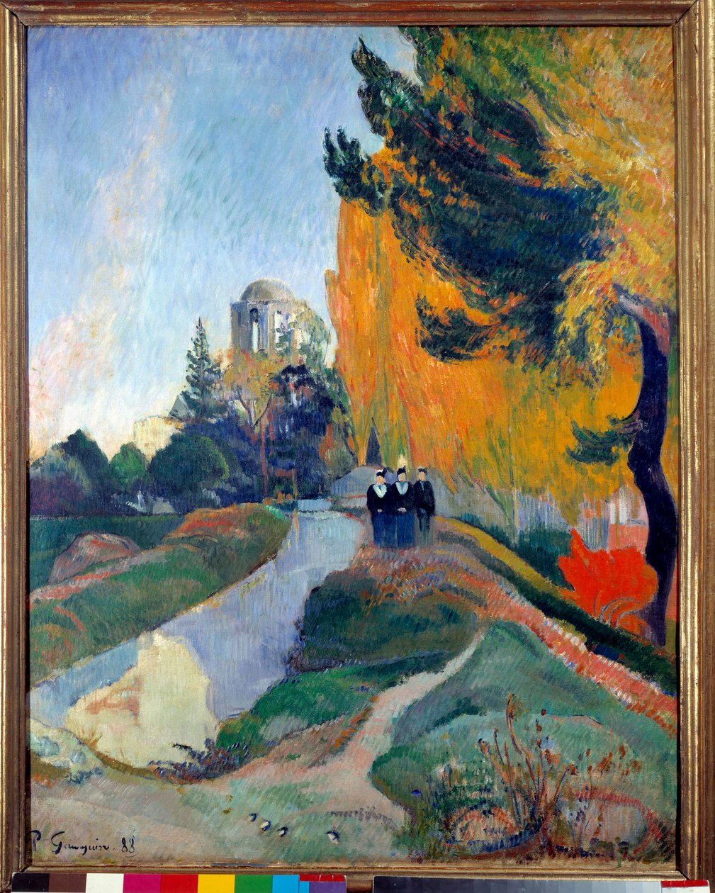 Alyscamps i Arles. Maleri av Paul Gauguin (1848-1903) av Paul Gauguin