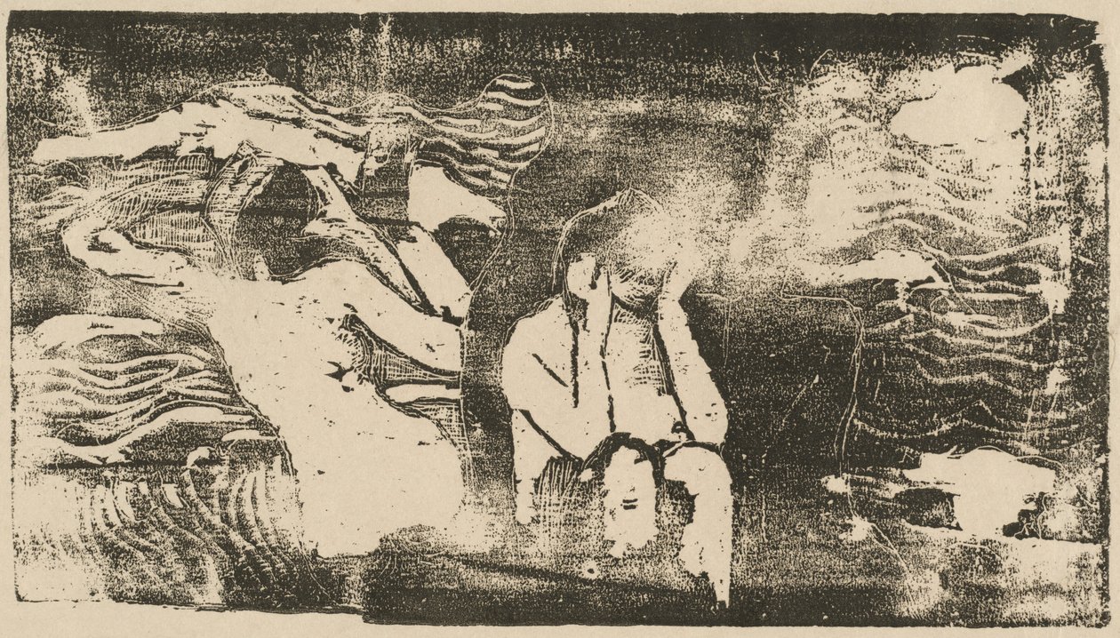 På Black Rocks Aux roches noires, i eller etter 1895. av Paul Gauguin