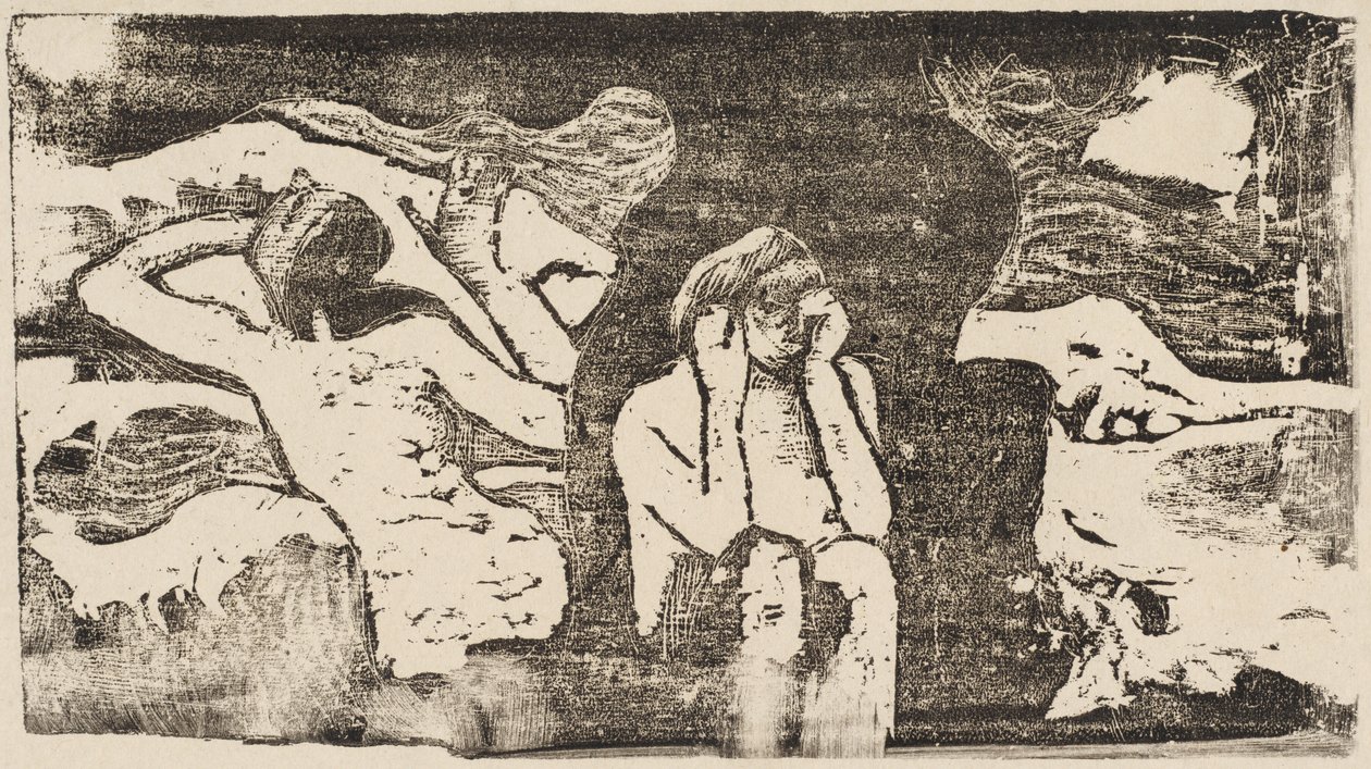 På Black Rocks Aux roches noires, i eller etter 1895. av Paul Gauguin