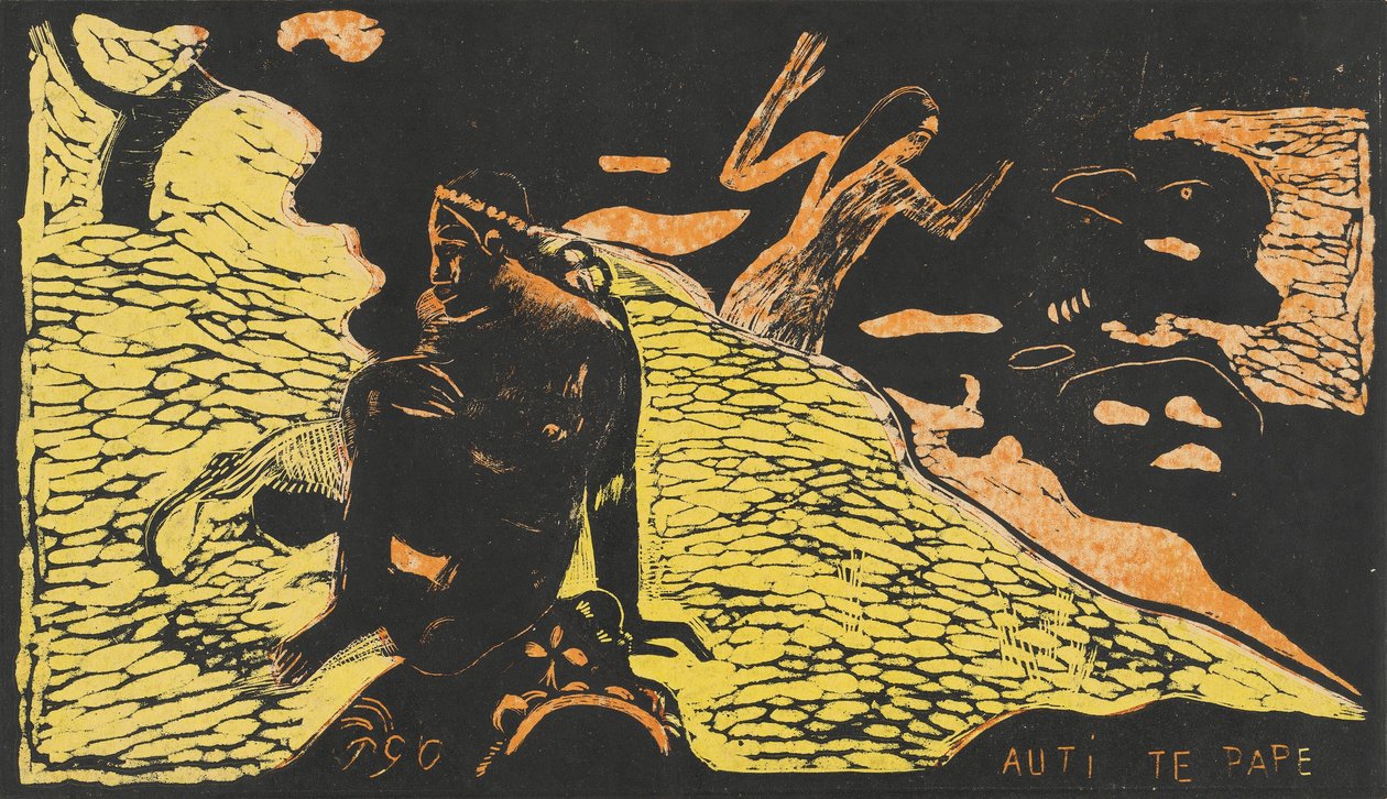 Auti te Pape kvinner ved elven, 18941895. av Paul Gauguin