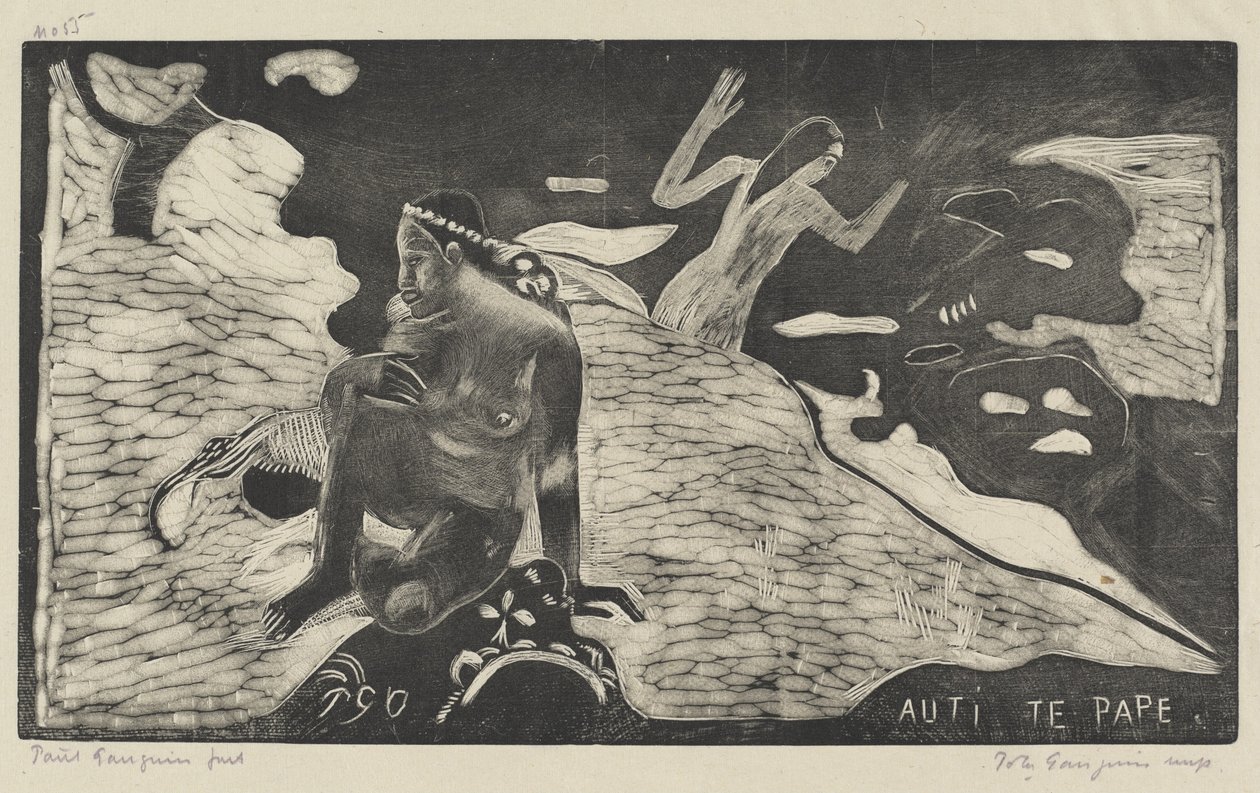 Auti te Pape kvinner ved elven, 18941895. av Paul Gauguin