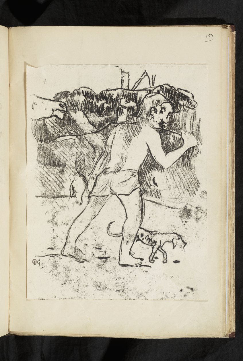 Før og etter - Tilbake fra jakten av Paul Gauguin