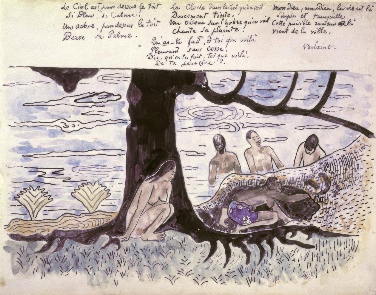 Bading av Paul Gauguin