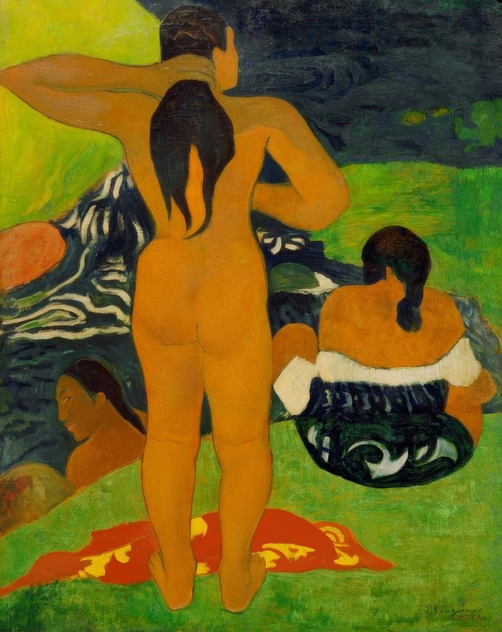 Badende Tahitierinnen av Paul Gauguin