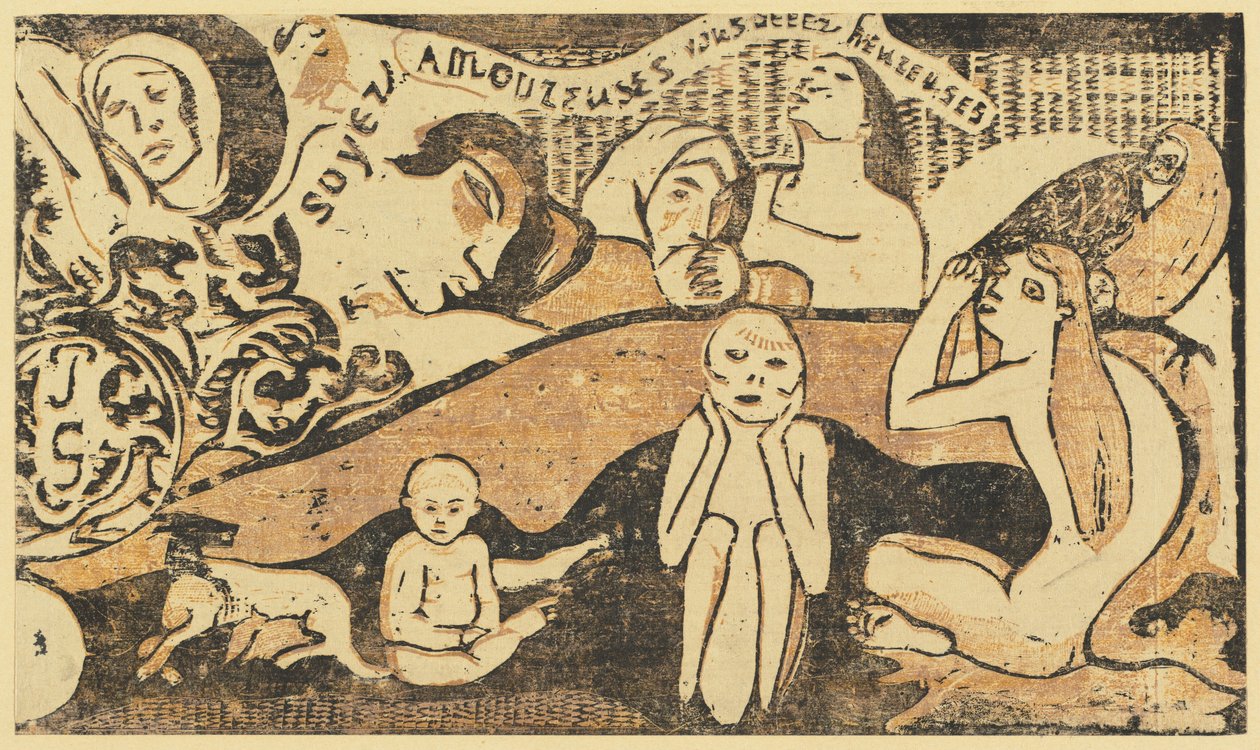 Seid verliebt und ihr werdet glücklich sein av Paul Gauguin