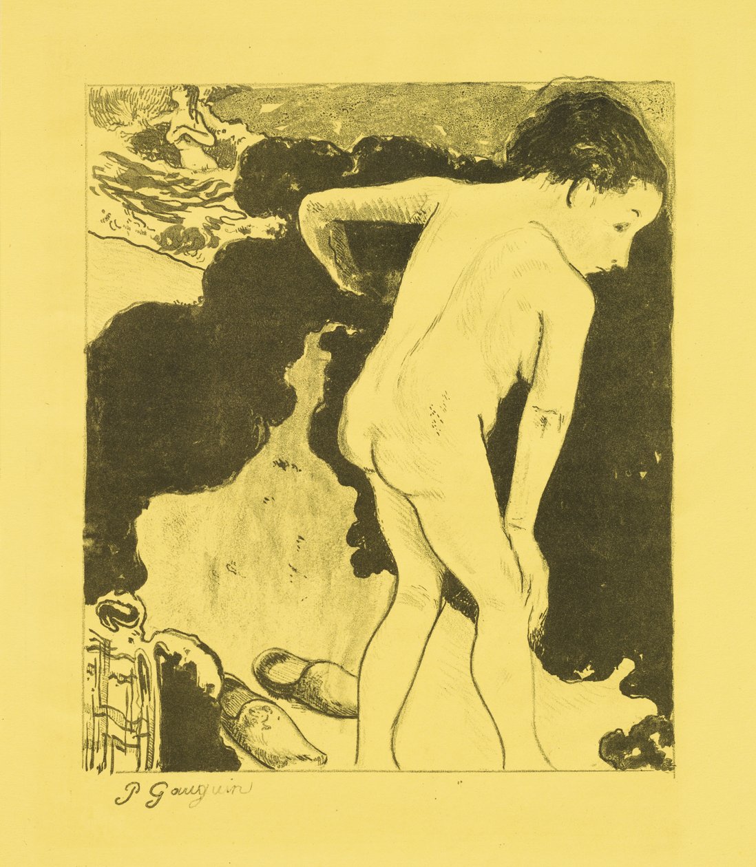 Bretonische Badende av Paul Gauguin