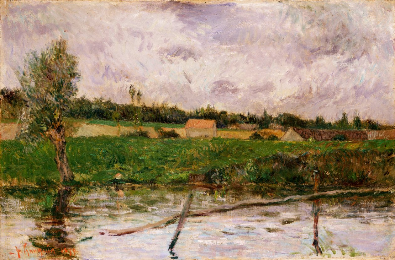 Brittany Countryside, 1879 av Paul Gauguin