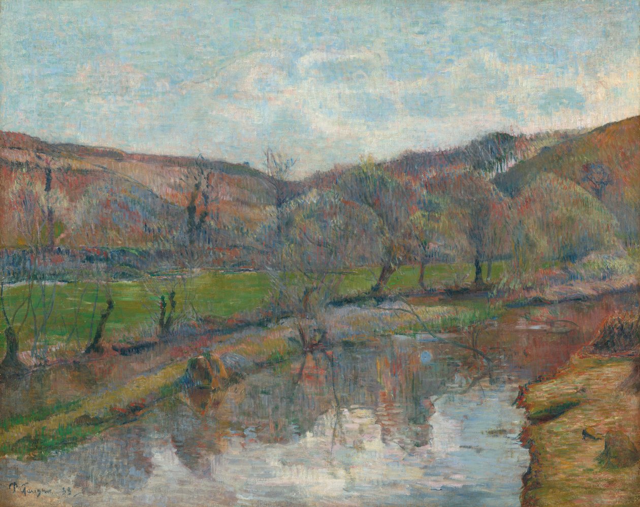 Bretagne landskap av Paul Gauguin