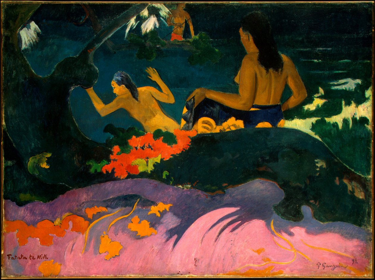 Ved havet nær drømmen av Paul Gauguin