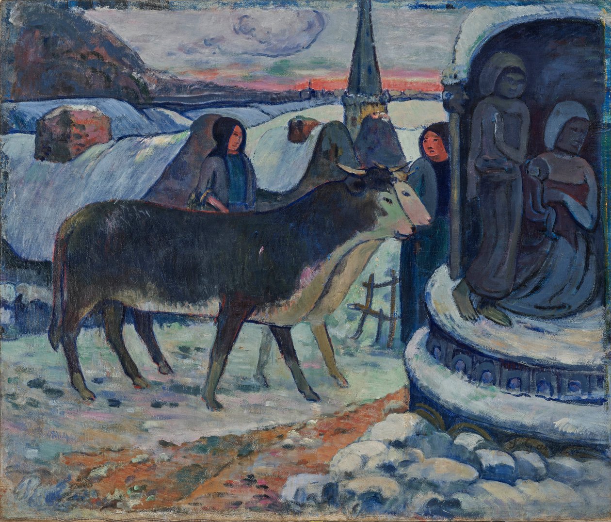 Julenatt - Velsignelsen av oksene av Paul Gauguin