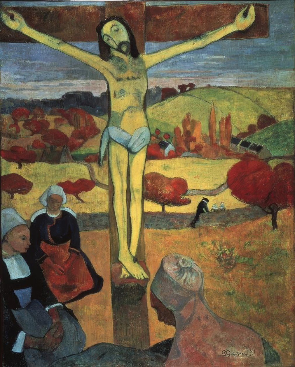 Gul Kristus / 1889 av Paul Gauguin