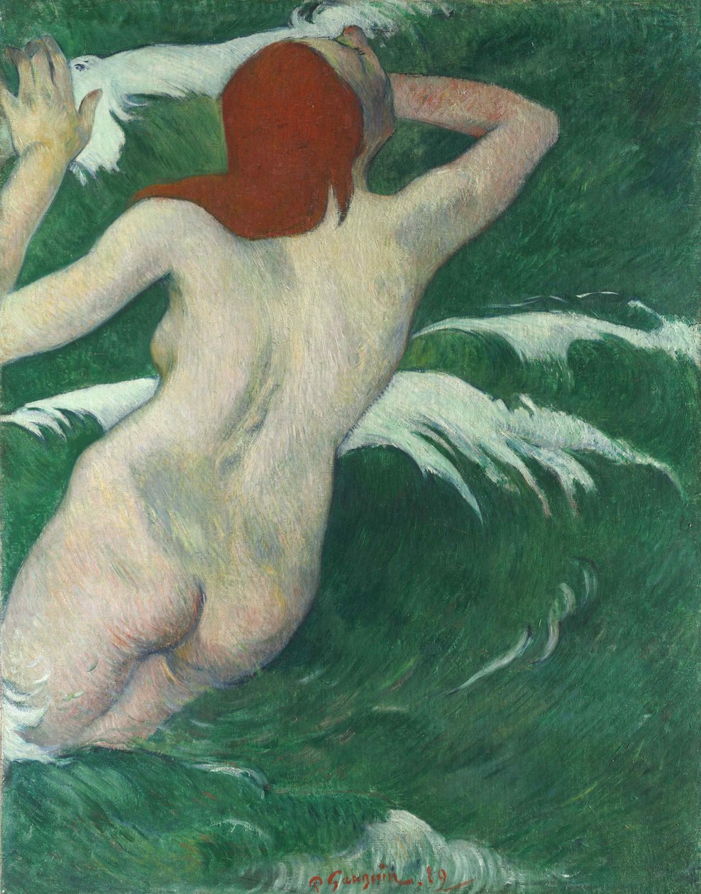 In the Waves, eller Ondine In the Waves eller Undine, 1889. av Paul Gauguin