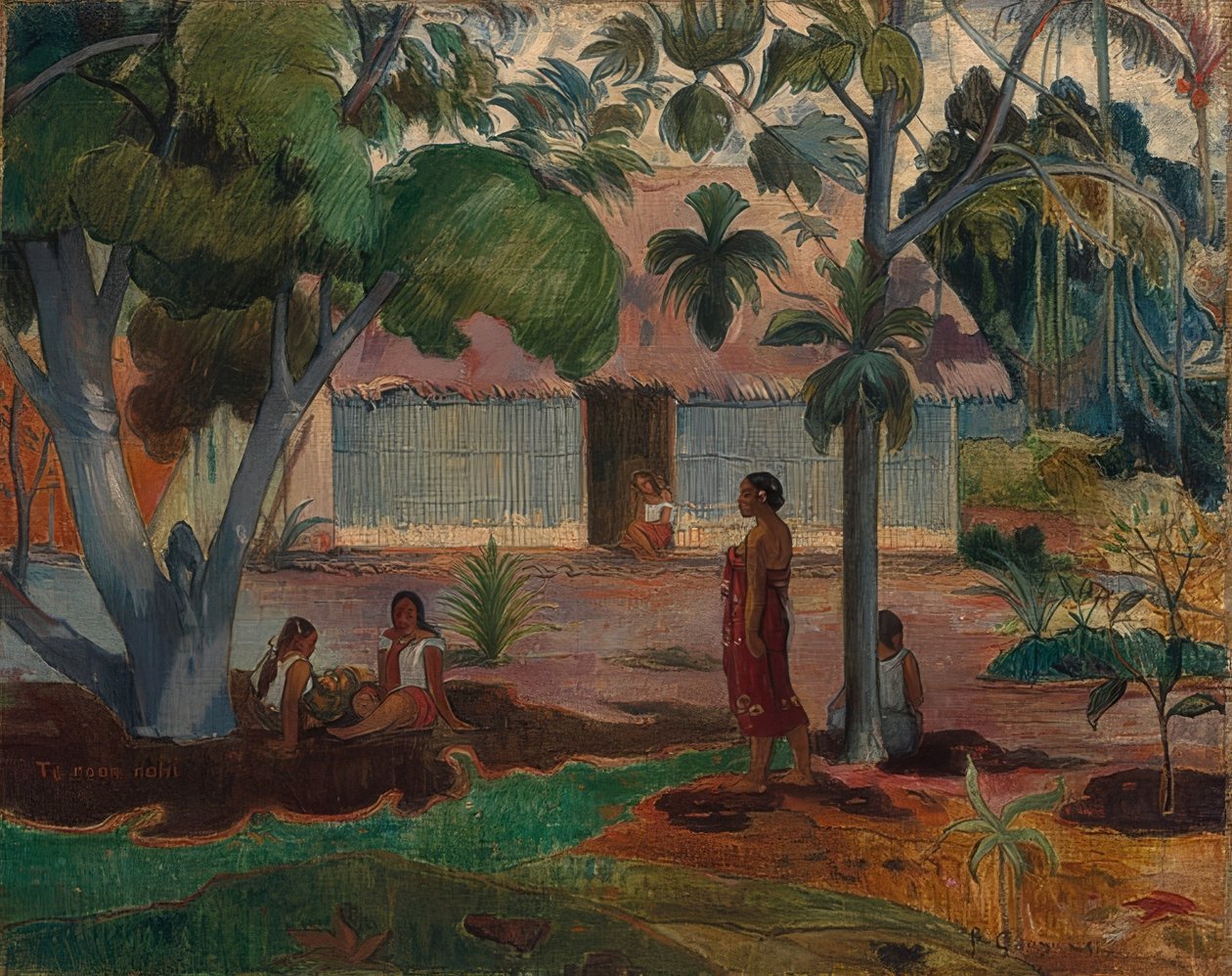 Det store treet. 1891 av Paul Gauguin