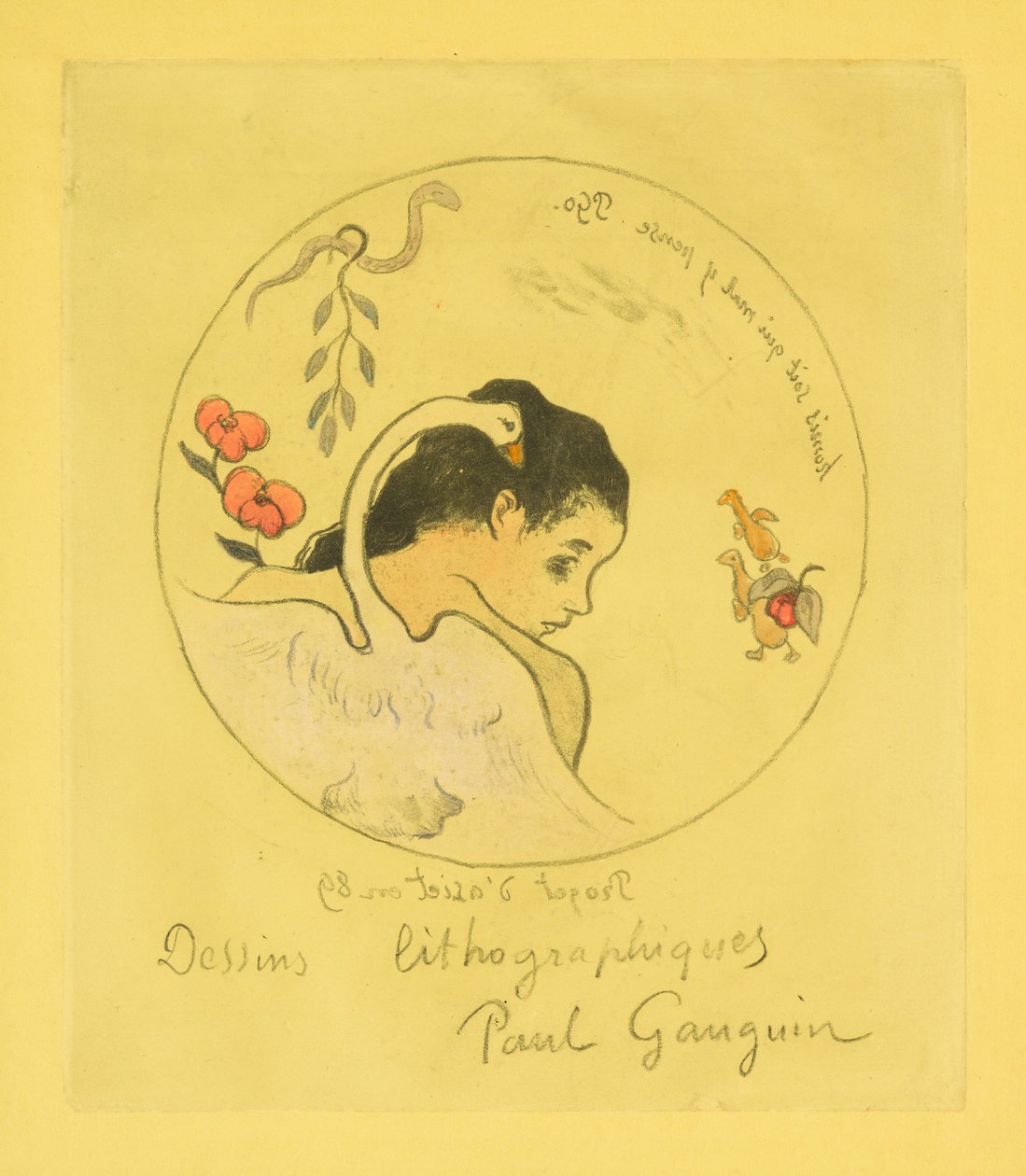 Entwurf für einen Porzellanteller av Paul Gauguin
