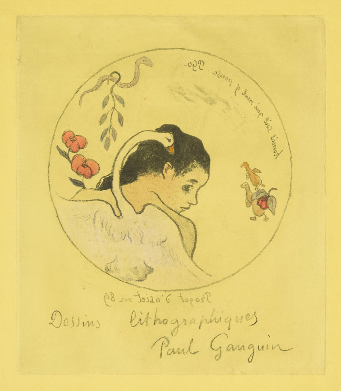 Design for en Kina-plate, 1889 av Paul Gauguin
