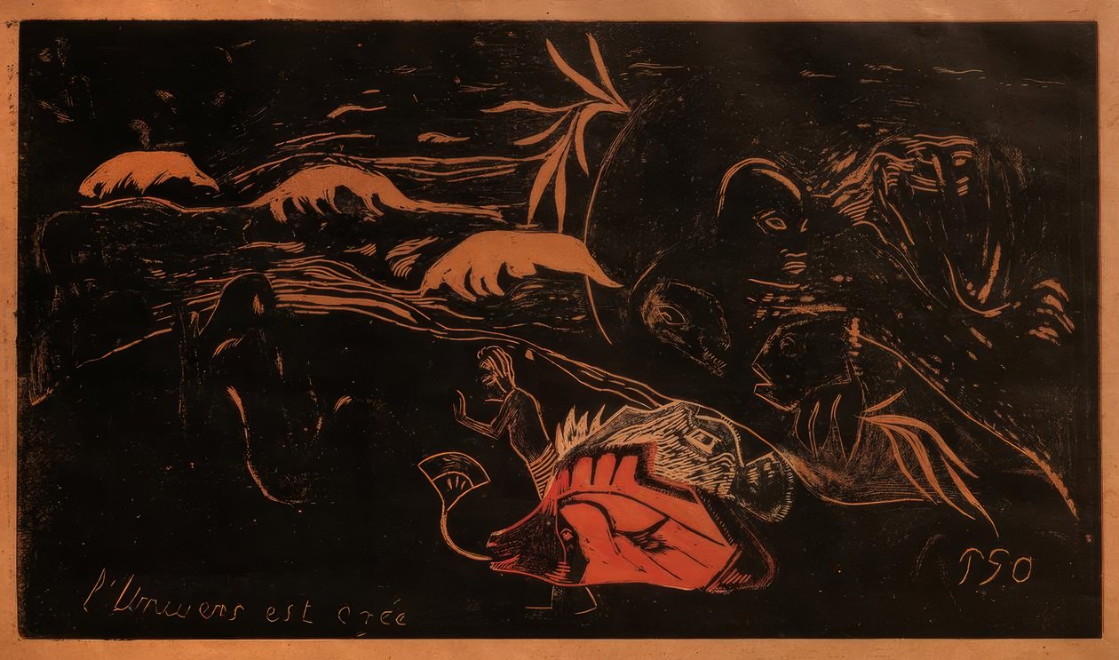 Opprettelsen av universet av Paul Gauguin