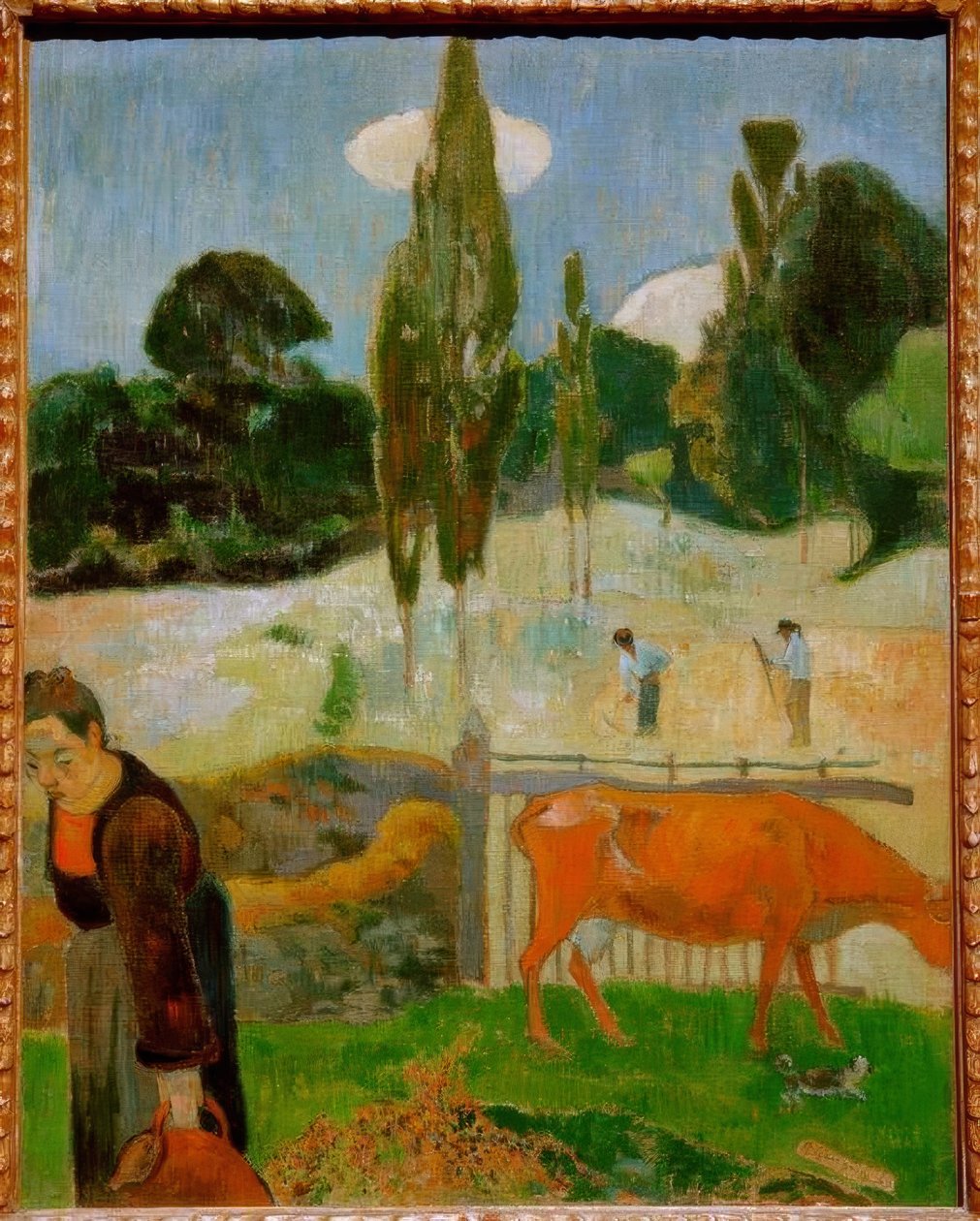 Den røde kua av Paul Gauguin