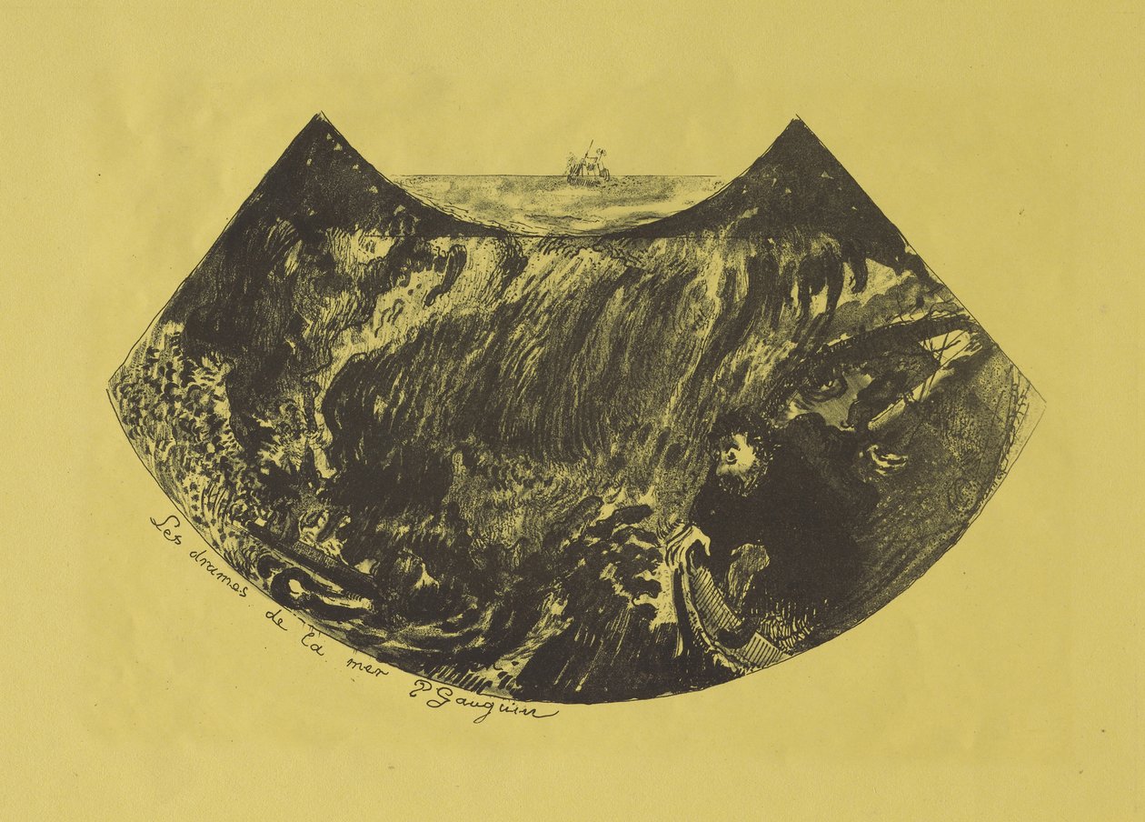 Dramas of the Sea: A Descent into the Maelstrom, 1889 av Paul Gauguin