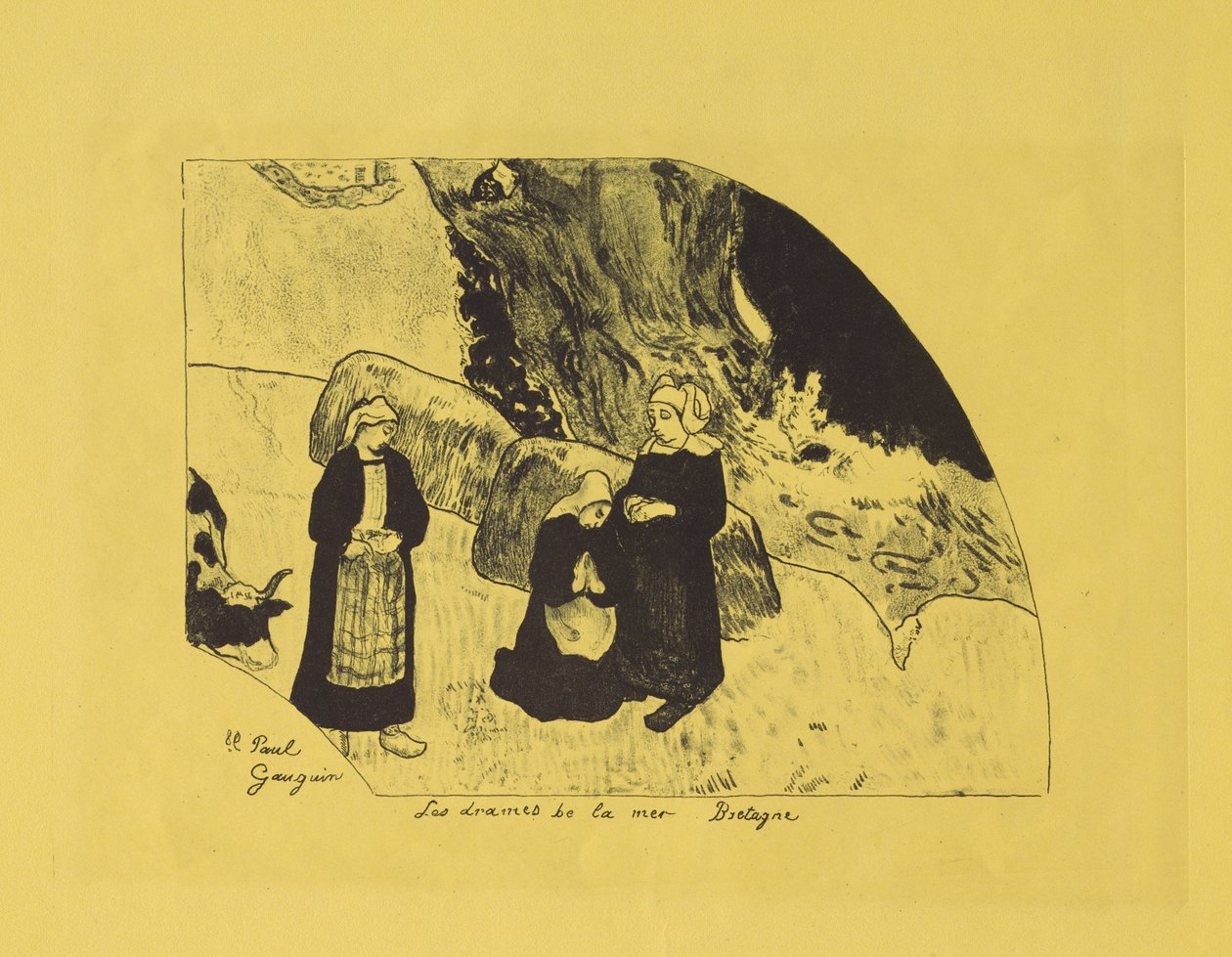 Dramen des Meeres: Bretagne av Paul Gauguin