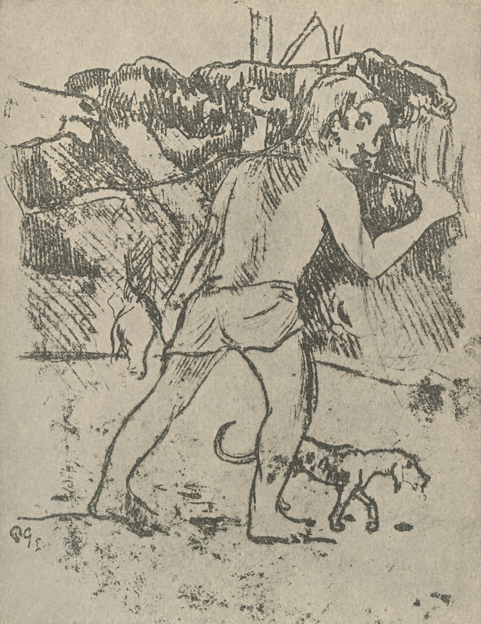Tegning, 1936 av Paul Gauguin