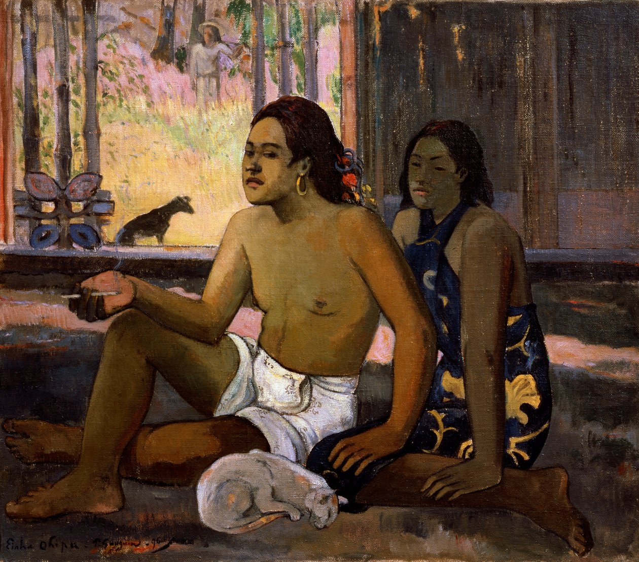 Fungerer ikke Fungerer ikke. Tahitianere i et rom, 1896. av Paul Gauguin