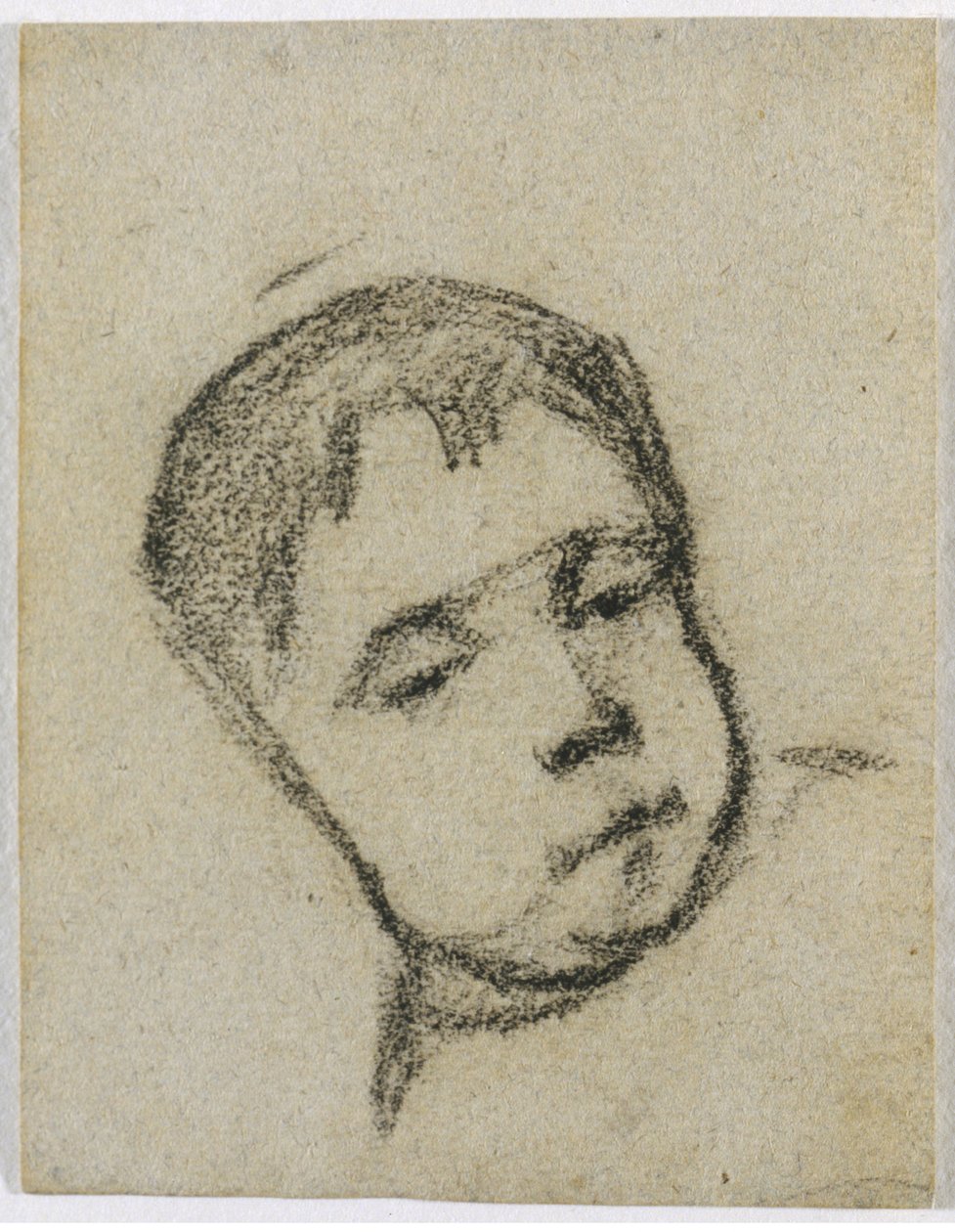 Emil Gauguin som barn, Hodet på en pute, ca. 1875-1876. av Paul Gauguin