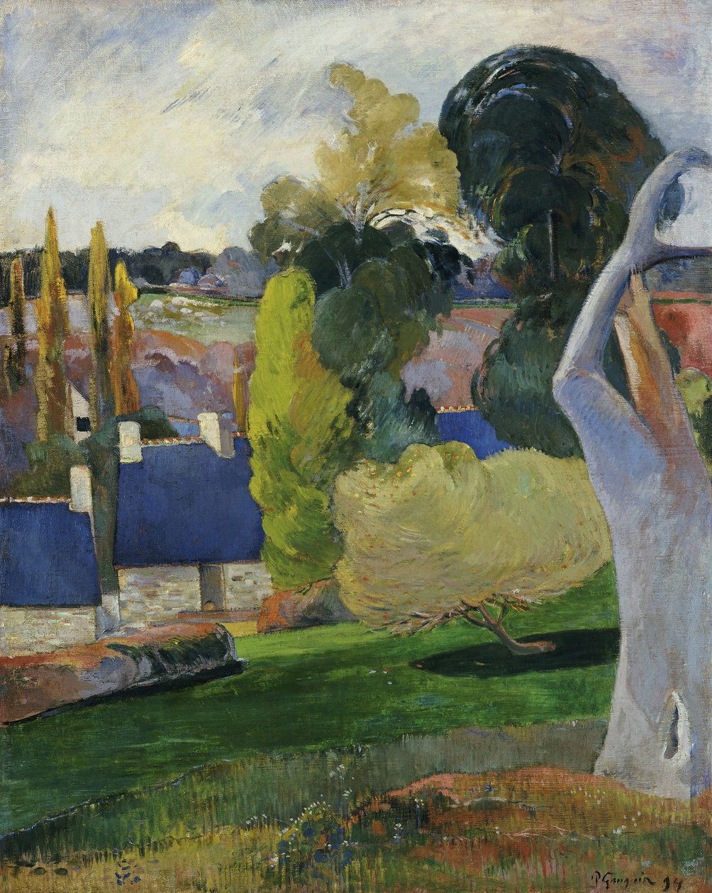 Gård i Bretagne II, 1894 av Paul Gauguin