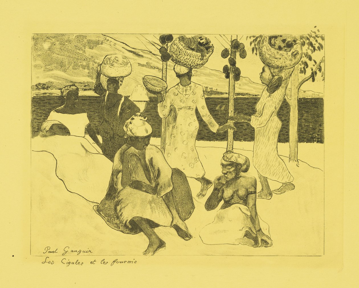 Grasshoppers and Ants: A Souvenir of Martinique, 1889 av Paul Gauguin